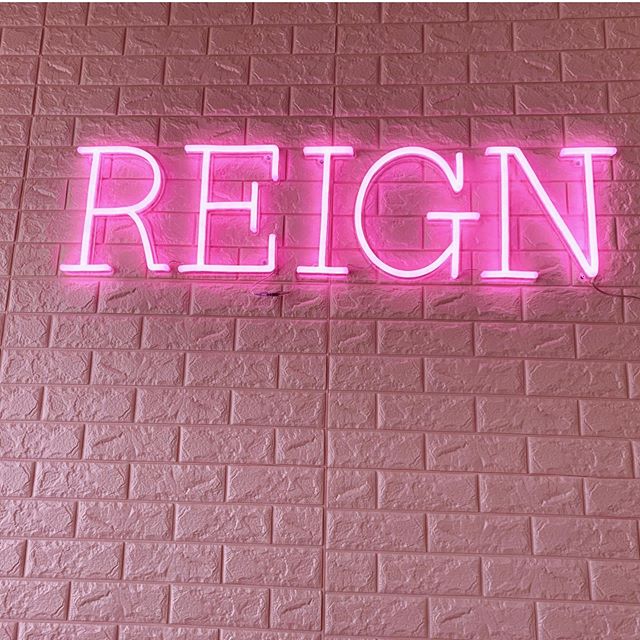 pink neon name light