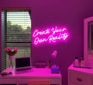 pink wall neon signs, wall neon lights, neon wall signs