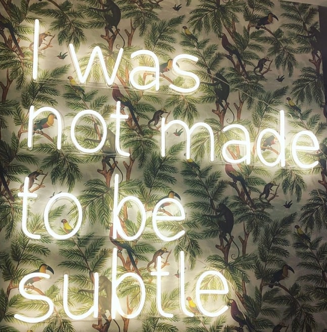 quote ideas neon sign