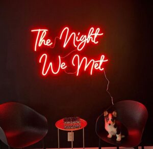 red business neon sign, custom neon light for restaurant