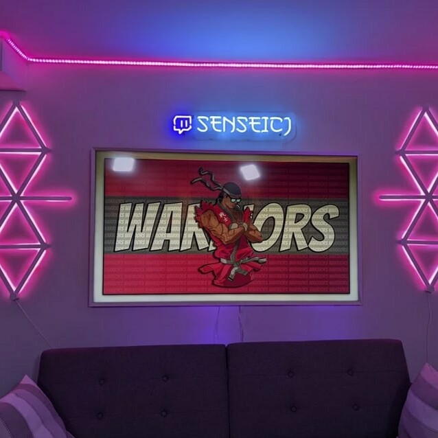 twitch custom game room neon sign