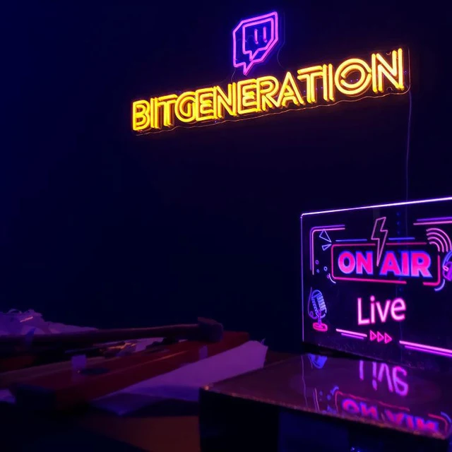 twitch steamer neon signs, custom gamer neon lights