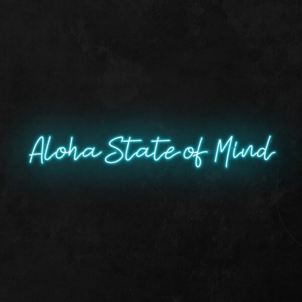 aloha state custom neon sign for home decor