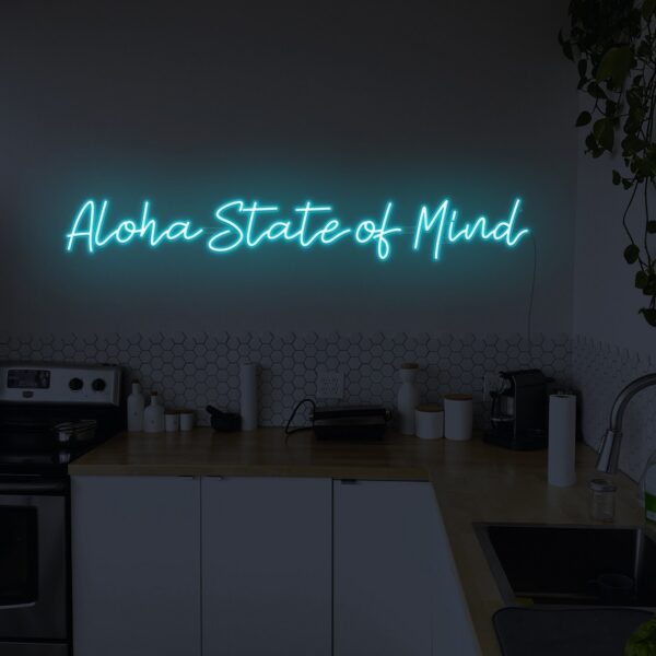 aloha state of mind neon light for bedroom, neon signs for home decor