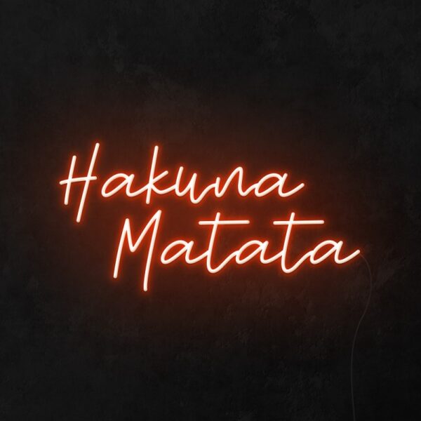 hakuna matata custom neon sign, neon light from lion king