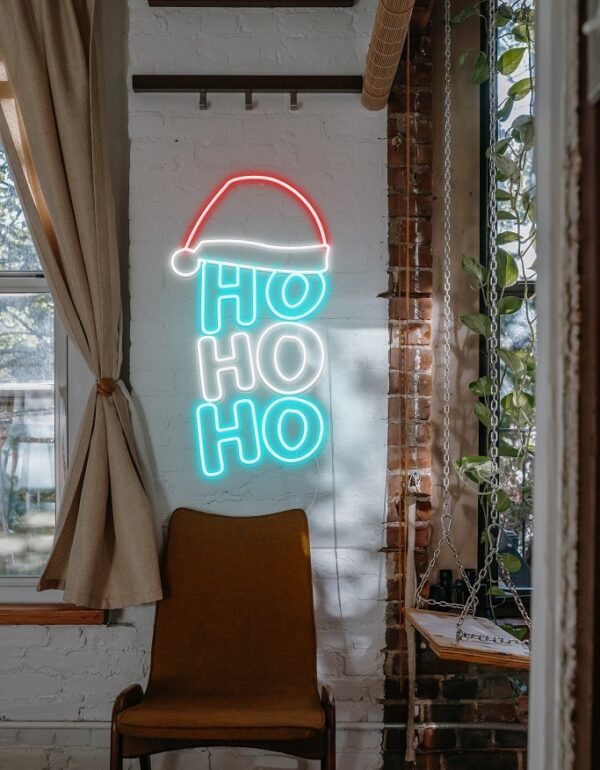 holiday xmas neon sign, custom holiday neon sign