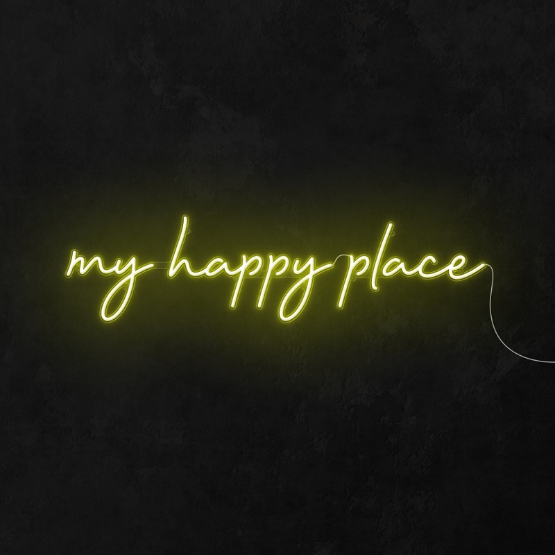 This is our happy place - Scritta Neon led