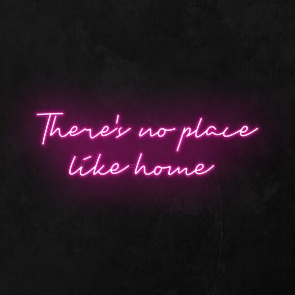 no place like home neon sign, home decor neon light, custom neon sign for living room