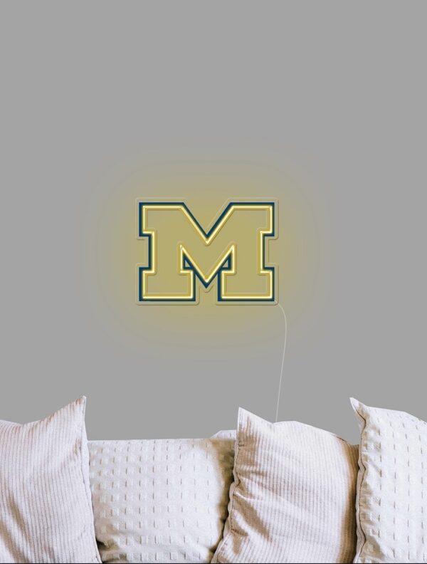 Michigan football neon sign,neon light michigan university