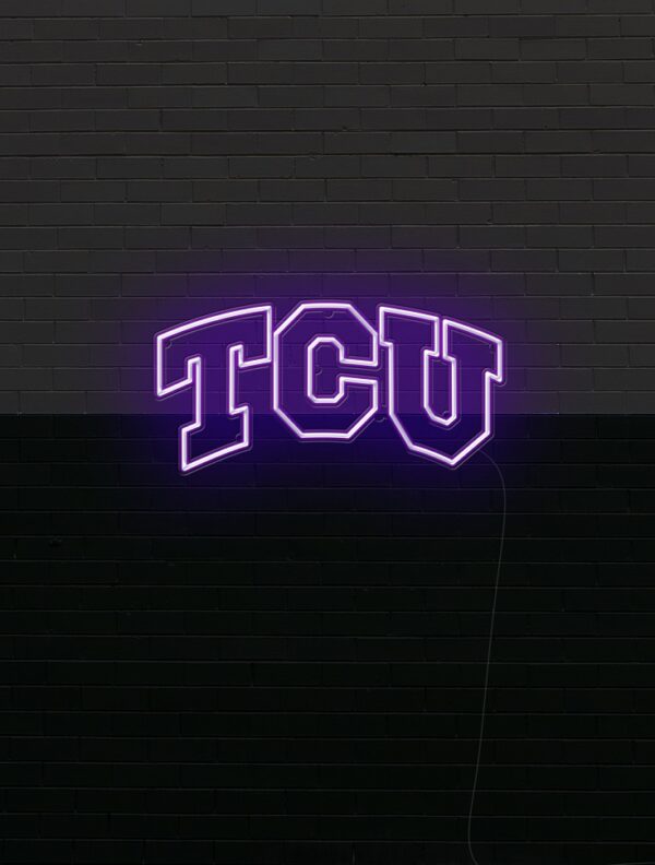 TCU football neon light, dorm custom neon sign, college neon light