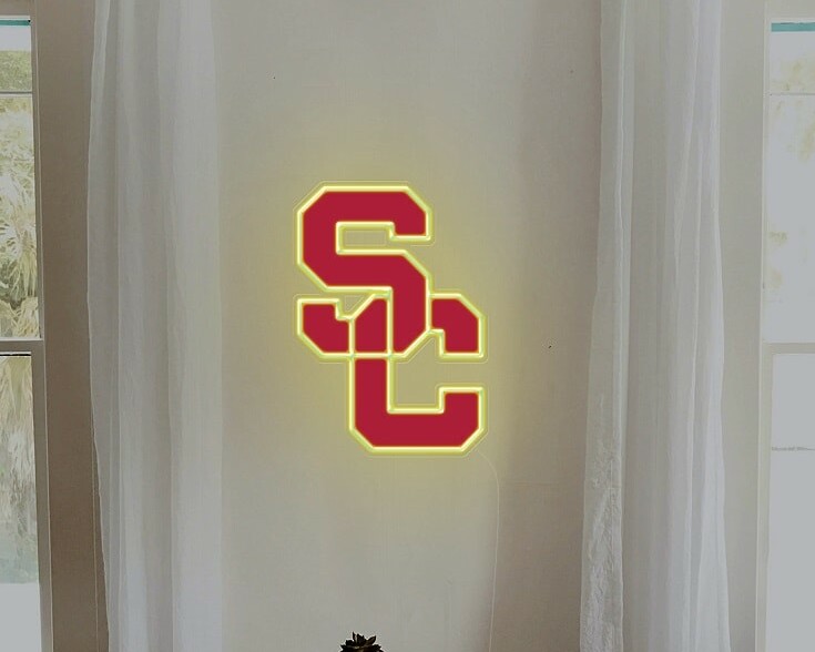 USC Trojans football neon sign, neon light for college football