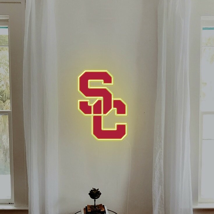 USC Trojans football neon sign, neon light for college football