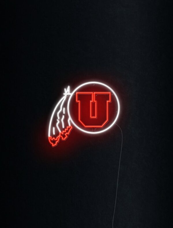 neon light for utah college football