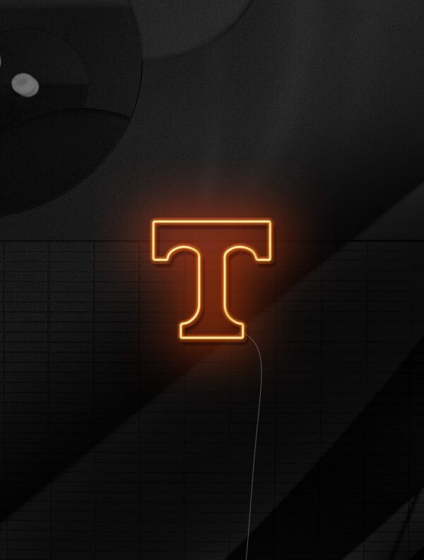 tennessee football neon sign, neon light college football