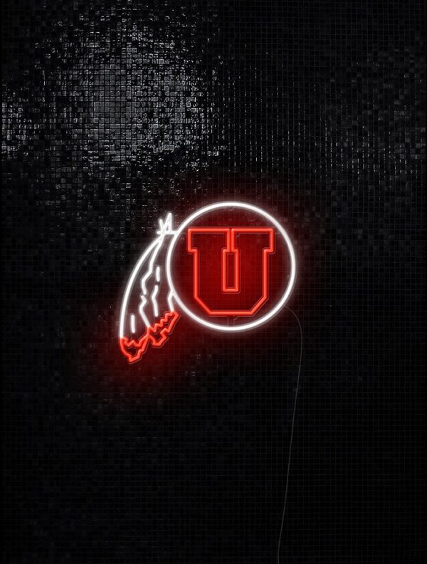 utah utes custom neon sign, led neon sign of college football