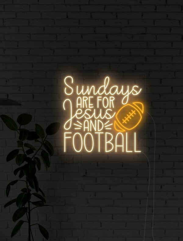 custom football neon sign for man cave, led neon sign