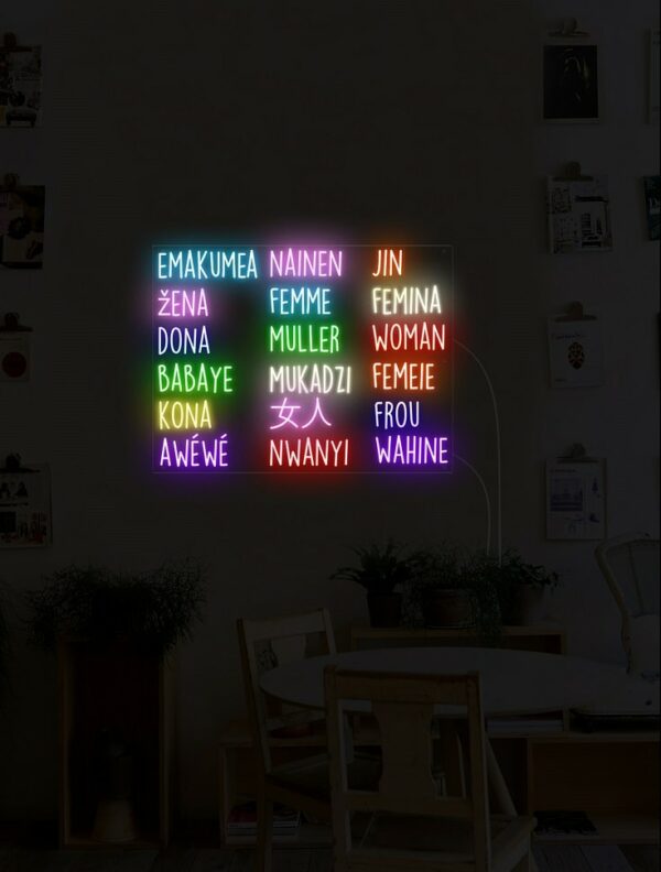custom home decor neon sign for women