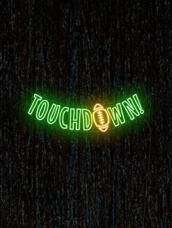 football neon light, green neon signs