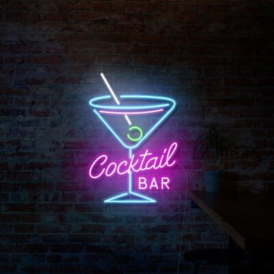 Bar lights signs discount