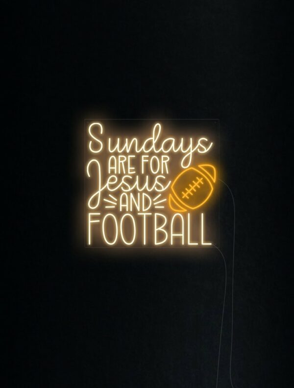 sunday football neon lights,custom neon sign for men
