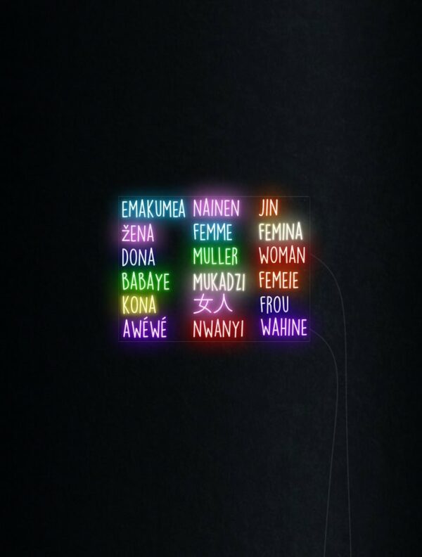 women custom neon sign, neon lights great home decor
