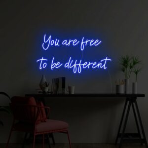 gym quote neon sign, custom neon light