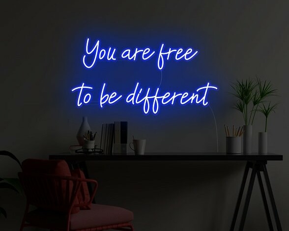 gym quote neon sign, custom neon light