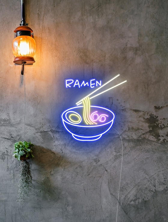 Poke Bowl Neon Sgn, Poke Neon Lght, Poke Dsh Led Lght, Hawaan Poke Led Sgn, Hawa Food