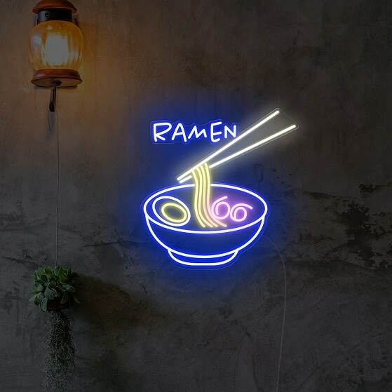 ramen custom neon sign, japanese resturant neon sign