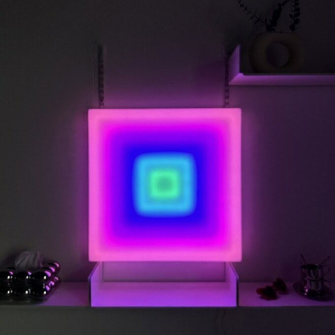 led multicolor wall lamp, designer wall decor