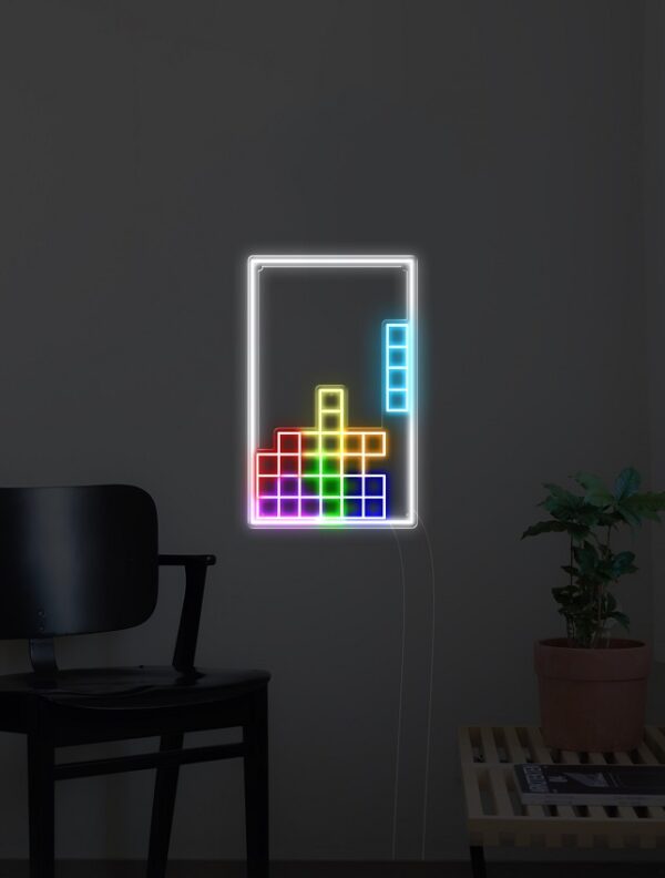 tetris-night-version cool funny gamer man cave decor neon sign