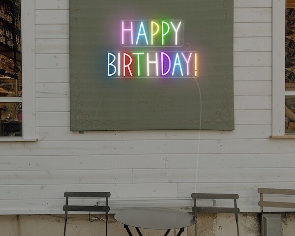 Happy Birthday Party Decor Neon Light-day-version