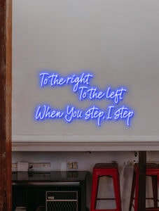 Left Right Neon Sign To The Right To The Left Quote Neon Sign | Echo Neon