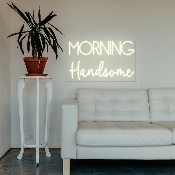 Morning Handsome Light-up Sign Day Version