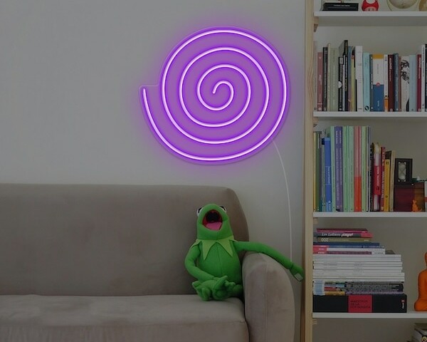 Spiral Circle Abstract Home Decor Neon Light-Day-Version