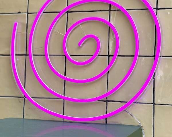 Spiral Circle Abstract room Decor Neon Light