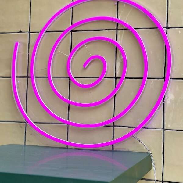 Spiral Circle Abstract room Decor Neon Light