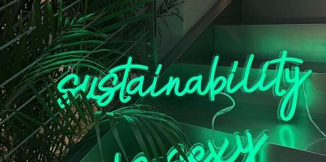 sustainability is sexy neon sign, quote neon signs