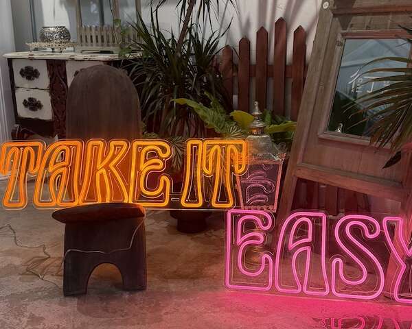 take it easy neon sign home decor neon light