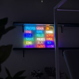 woman woman led neon sign