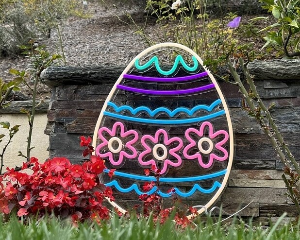 easter egg led neon sign, great decoration for Easter