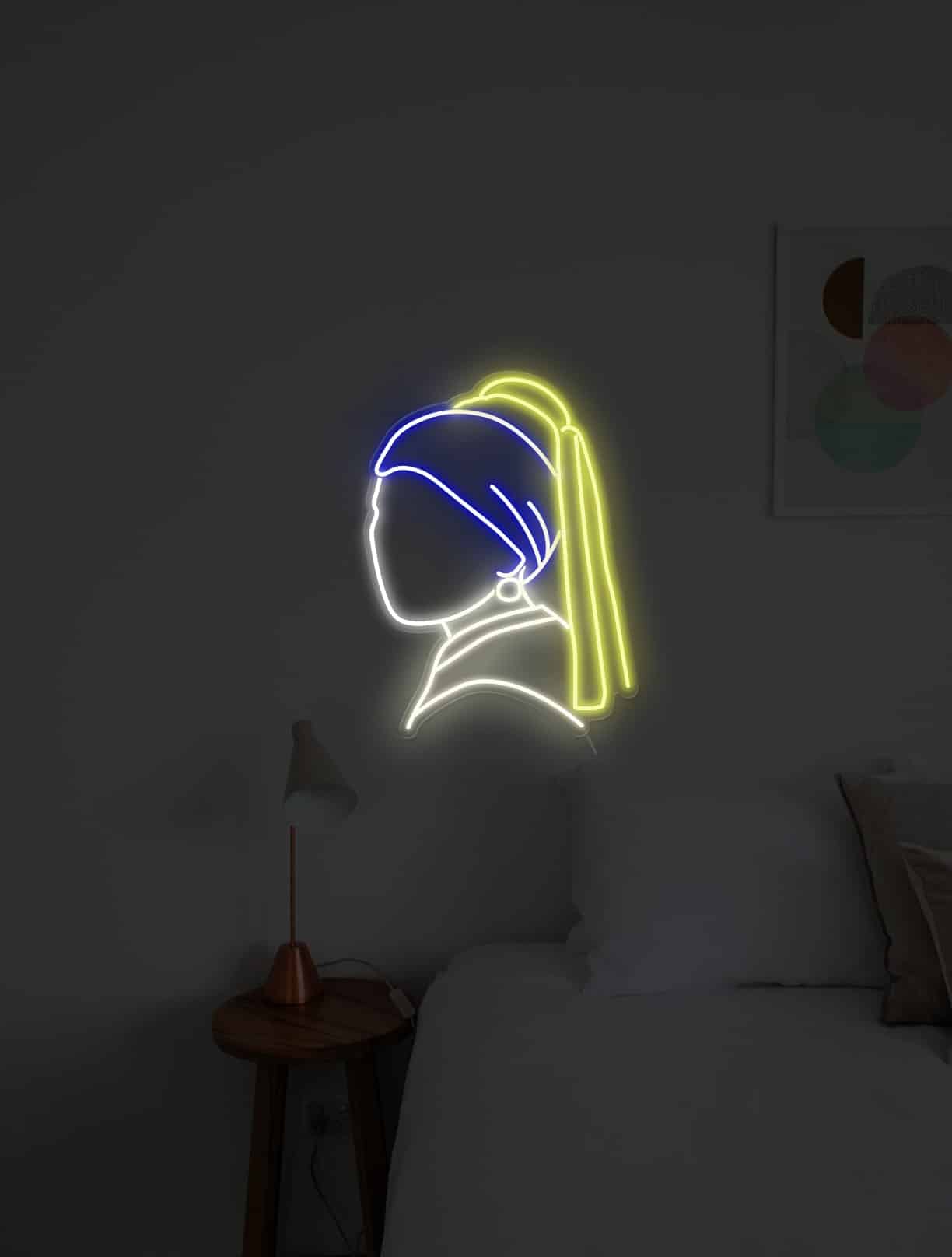 Girl With Pearl Earrings Neon Sign | Echo Neon