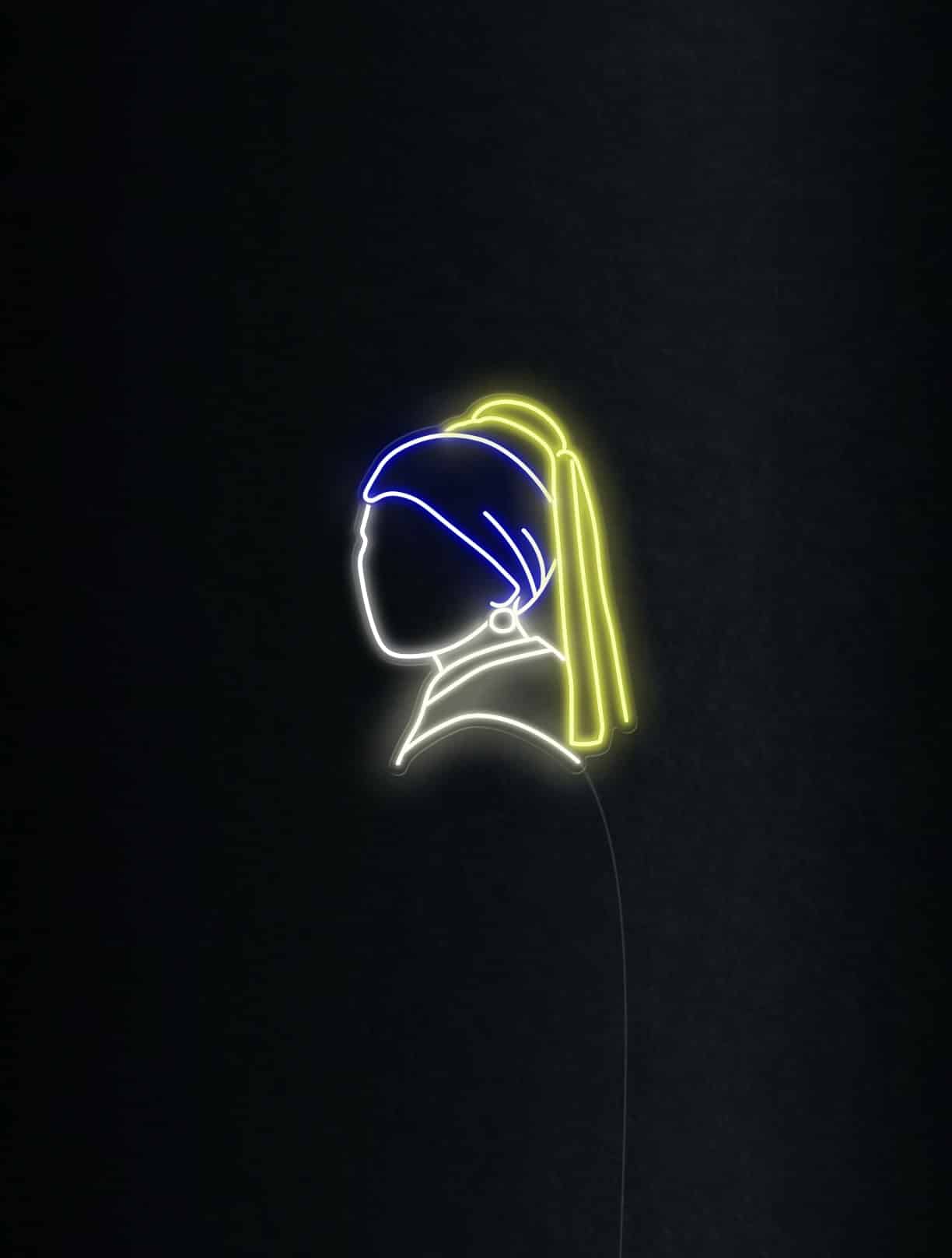 Girl With Pearl Earrings Neon Sign | Echo Neon