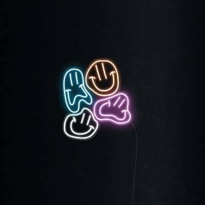 Smiley Face Neon Sign-Palin-Background