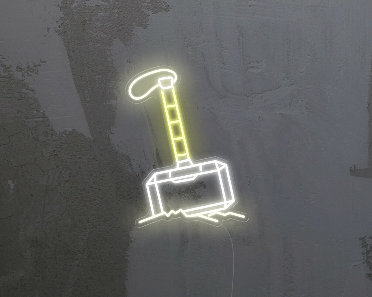 The Hammer Neon Signr day version