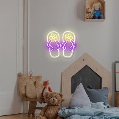 The Slippers Neon Sign-day-version