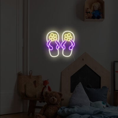The Slippers Neon Sign-night-version