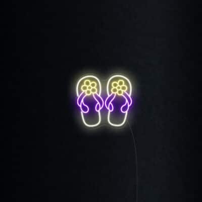 The Slippers Neon Sign-plain-background