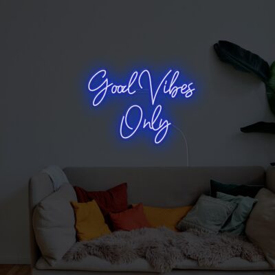 Good Vibes Only living room lighting Neon Sign