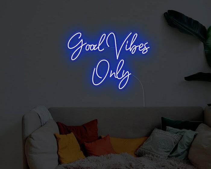 Good Vibes Only living room lighting Neon Sign